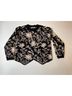 See and Be Seen Floral Black Multi Color Pullover Sweater Size L - photo 4