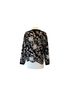 See and Be Seen Floral Black Multi Color Pullover Sweater Size L - photo 2