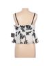 Nanette Lepore 50% Polyamide 50% Polyester 100% Polyester Floral White Black Sleeveless Top Size L - photo 2