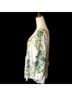 Rose + Olive 100% Polyester Floral Green Ivory Blouse Size 2X - photo 7