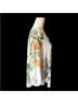 Rose + Olive 100% Polyester Floral Green Ivory Blouse Size 2X - photo 9