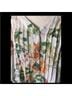 Rose + Olive 100% Polyester Floral Green Ivory Blouse Size 2X - photo 8