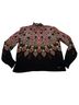 Desigual 100% Viscose Print Black Red Long Sleeve Blouse Size S - photo 1