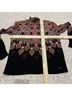Desigual 100% Viscose Print Black Red Long Sleeve Blouse Size S - photo 10