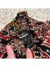 Desigual 100% Viscose Print Black Red Long Sleeve Blouse Size S - photo 3