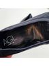 AGL 100% Leather Blue Silver Flats Size EU 37 1/2 - photo 3