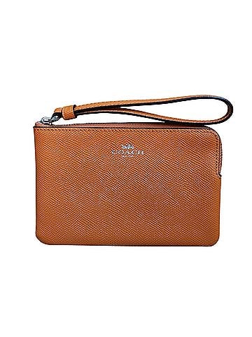 Coach Corner Zip Leather Wristlet (view 1)