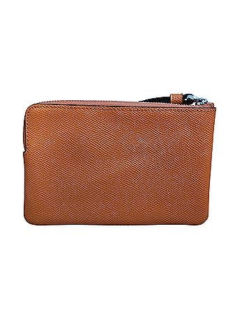 Coach Corner Zip Leather Wristlet (view 2)