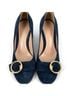 Gianvito Rossi 100% Suede Solid Blue Heels Size EU 36 - photo 3