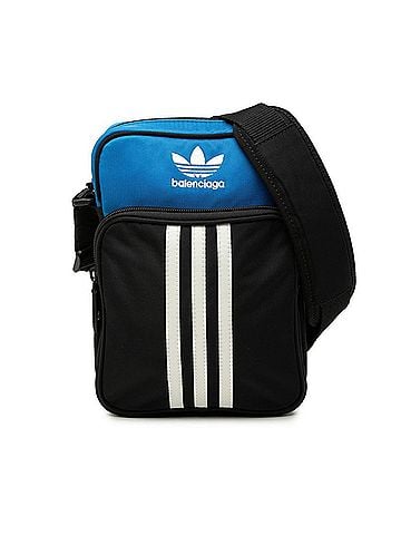 Balenciaga Balenciaga x Adidas crossbody shoulder bag, 725437, black and blue nylon, men's. (view 1)