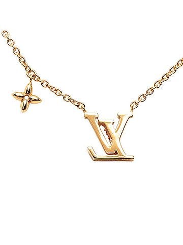 Louis Vuitton Louis Vuitton Collier LV Iconic Pendant Necklace M00985 Gold Plated Rhinestone Women's LOUIS VUITTON (view 2)