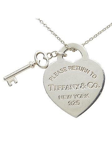 Tiffany & Co. Tiffany & Co. Return to Heart Tag Key Necklace, SV925 Silver, Women's. (view 2)
