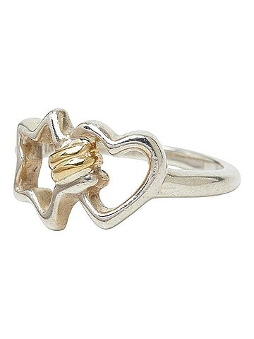 Tiffany & Co. Tiffany & Co. Star Heart Ring, Sterling Silver (SV925) and 18K Yellow Gold, for Women. (view 2)