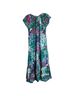 Rails 70% Rayon 30% Viscose 100% Polyester Floral Blue Purple Casual Dress Size M - photo 3