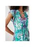 Rails 70% Rayon 30% Viscose 100% Polyester Floral Blue Purple Casual Dress Size M - photo 4