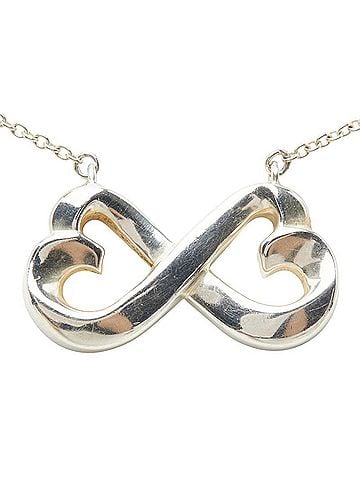 Tiffany & Co. Tiffany & Co. Double Loving Heart Necklace, SV925 Silver, Women's. (view 2)