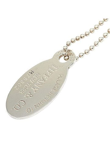 Tiffany & Co. Tiffany & Co. Return to Collection Oval Tag Long Necklace, SV925 Silver, Women's. (view 1)
