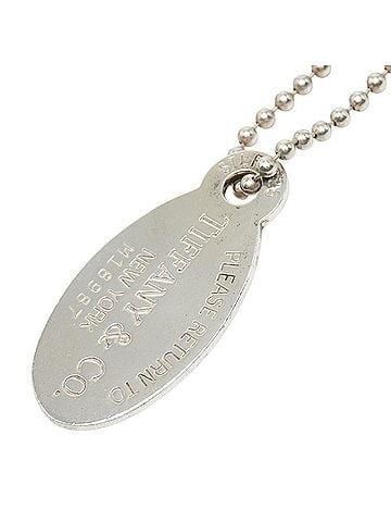Tiffany & Co. Tiffany & Co. Return to Collection Oval Tag Long Necklace, SV925 Silver, Women's. (view 1)