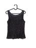 Scala 100% Silk 100% Polyester Black Sleeveless Top Size S - photo 1