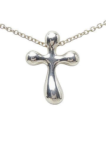 Tiffany & Co. Tiffany & Co. Small Cross Necklace, SV925 Silver, Women's. (view 2)