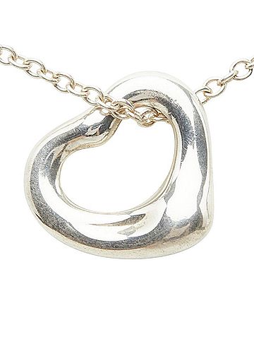 Tiffany & Co. Tiffany & Co. Open Heart Necklace, SV925 Silver, Women's. (view 2)