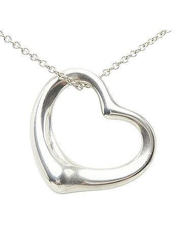 Tiffany & Co. Tiffany & Co. Open Heart Necklace, SV925 Silver, Women's. (view 2)