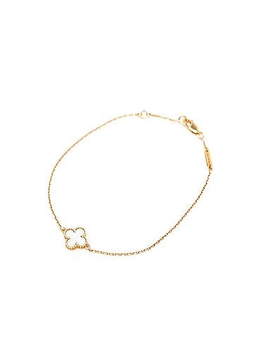 Van Cleef & Arpels Van Cleef & Arpels Sweet Alhambra Bracelet 18KPG Pink Gold Mother-of-Pearl Women's (view 1)