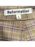 Reformation Checkered-gingham Brown Blue Casual Pants Size 2 - photo 4