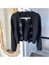 St. John Solid Black Blazer Size L - photo 4