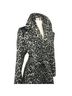 Via Spiga 50% Wool 47% Polyester 2% Other 100% Rayon 100% Polyester Leopard Print Tan Black Trenchcoat Size S - photo 5