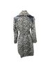 Via Spiga 50% Wool 47% Polyester 2% Other 100% Rayon 100% Polyester Leopard Print Tan Black Trenchcoat Size S - photo 2