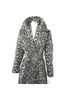 Via Spiga 50% Wool 47% Polyester 2% Other 100% Rayon 100% Polyester Leopard Print Tan Black Trenchcoat Size S - photo 4