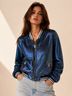 IRO Solid Blue Jacket Size L - photo 5