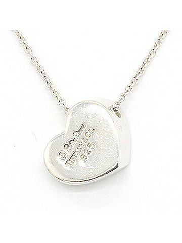 Tiffany & Co. Tiffany & Co. Paloma Picasso Modern Heart Necklace with 1 Diamond, Sterling Silver 925, Single Diamond Pendant, Women's, TIFFANY CO. 260416037 (view 2)