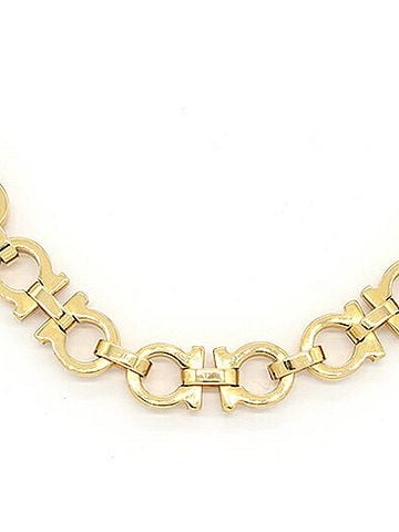 Salvatore Ferragamo Salvatore Ferragamo Ferragamo necklace, Gancini design, gold metal chain choker, women's, Salvatore (view 2)