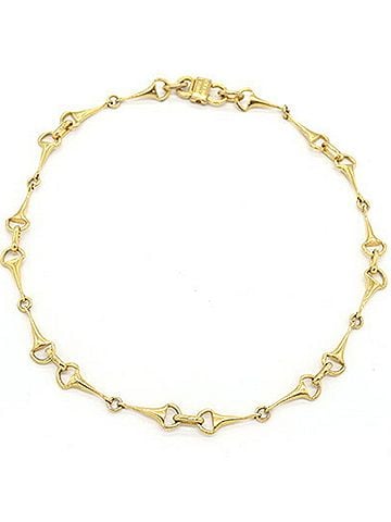Céline Celine Necklace, Gold Metal Horsebit, Old Classic, Women's (view 2)