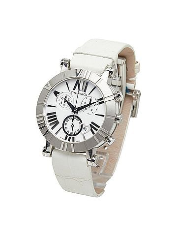 Tiffany & Co. Tiffany & Co. Atlas Chronograph Watch Z1301.32.11A20A71A Quartz White Dial Stainless Steel Leather Ceramic Men's (view 2)