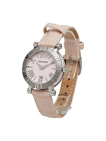 Tiffany & Co. Tiffany & Co. Atlas Watch Z1300.11.11A31A41A Quartz Pink Dial Stainless Steel Leather Ceramic Ladies' (view 2)