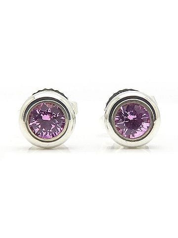 Tiffany & Co. TIFFANY&Co. Tiffany Color By the Yard Earrings, Pink Sapphire, Elsa Peretti, SV925, Women's, 295517 (view 2)