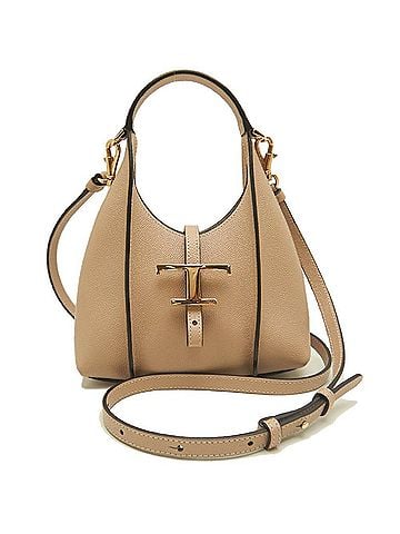 Tod's Tod's TOD’S T-Timeless Shopping Bag Handbag, Calfskin, Natural, Women's, 253827 (view 1)