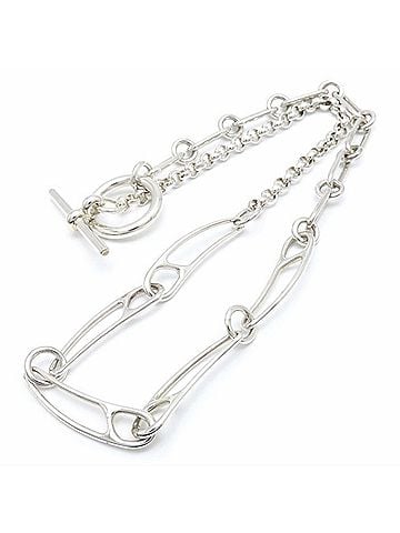 Hermès HERMES Chaine d'Ancre Punk Necklace, SV925, Women's, 295489 (view 2)