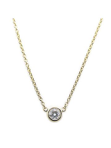 Tiffany & Co. TIFFANY&Co. Tiffany & Co. By the Yard Necklace, 1P Diamond, Elsa Peretti Design, 18K Yellow Gold, Women's, 295439 (view 1)