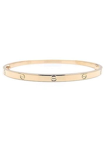 Cartier CARTIER Love Bracelet Bangle SM #19 18KPG Women's 295502 (view 1)