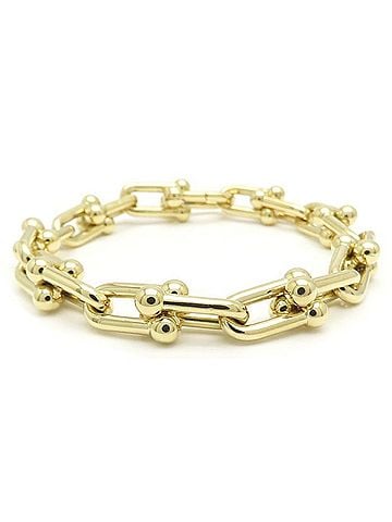 Tiffany & Co. TIFFANY&Co. Tiffany HardWear Medium Link Bracelet 18K Yellow Gold Women's 295503 (view 1)
