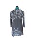 Philosophy Floral Gray 3/4 Sleeve Top Size M - photo 2