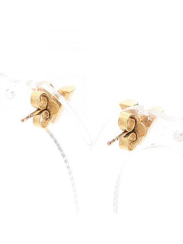 Louis Vuitton Louis Vuitton Essential V Stud Earrings, Gold Plated (GP), Women's, Tone (view 2)