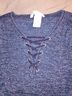 Planet Gold Blue Wool Dress Size L - photo 4