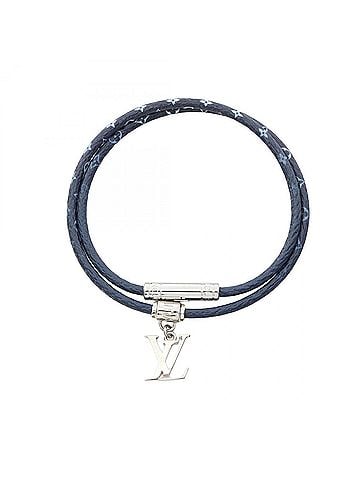 Louis Vuitton Louis Vuitton LV Gradient Bracelet, Stainless Steel, Men's, Navy/Silver Tones (view 1)