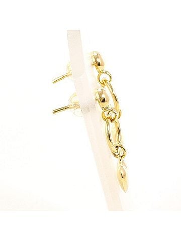 Unbranded 18K (18-karat) Yellow Gold Earrings, Total Weight Approx. 1.8g, Jewelry (view 2)