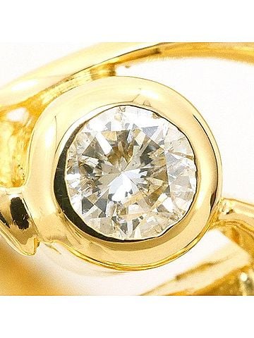 Unbranded 18K (18-karat) Yellow Gold Ring with 0.10ct Diamond, Total Weight Approx. 3.2g, Jewelry (view 2)